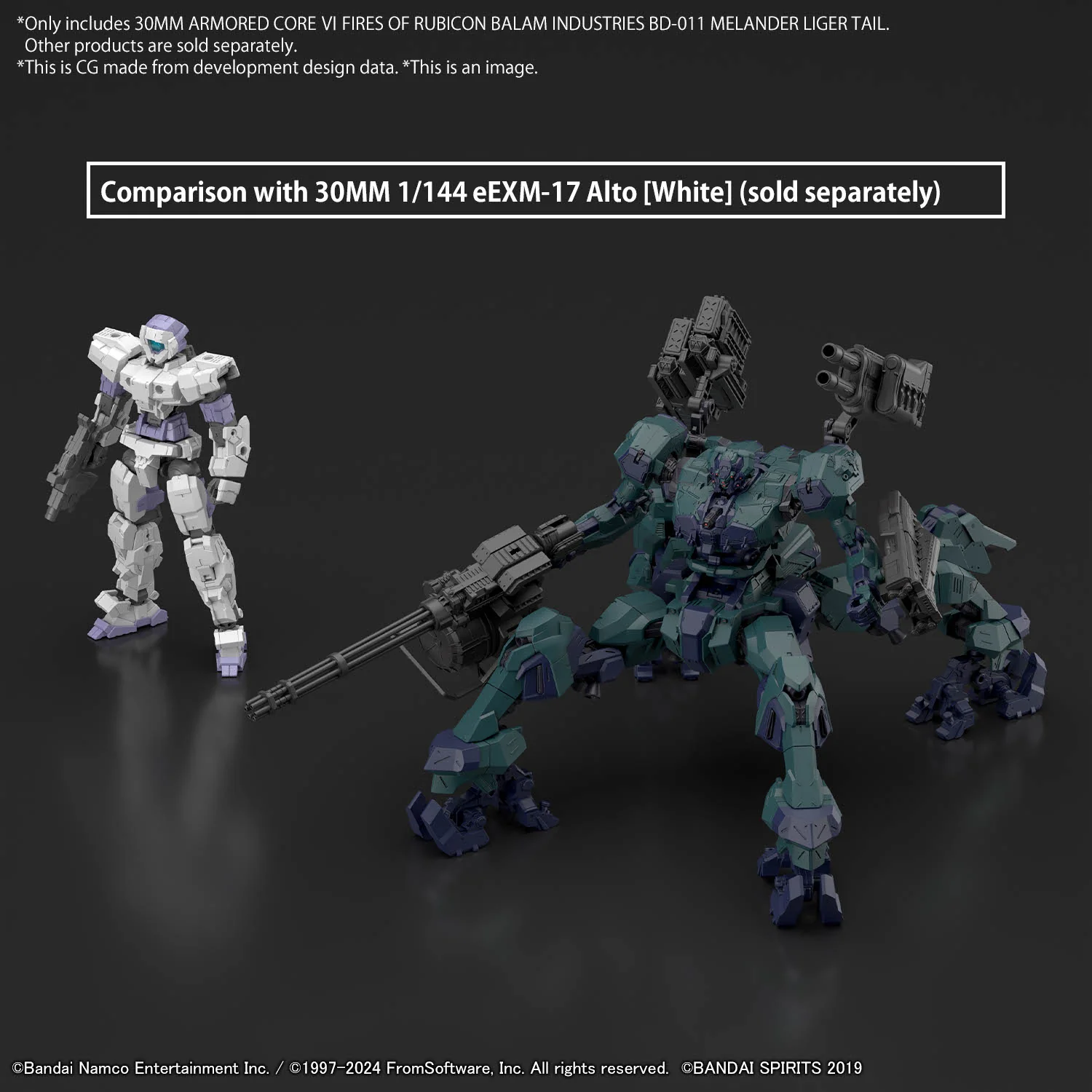 Bandai 30 Minutes Missions 30MM Armored Core VI Fires of Rubicon Balam Industries BD-011 Melander Michigan's Liger Tail Model Kit - Image 11
