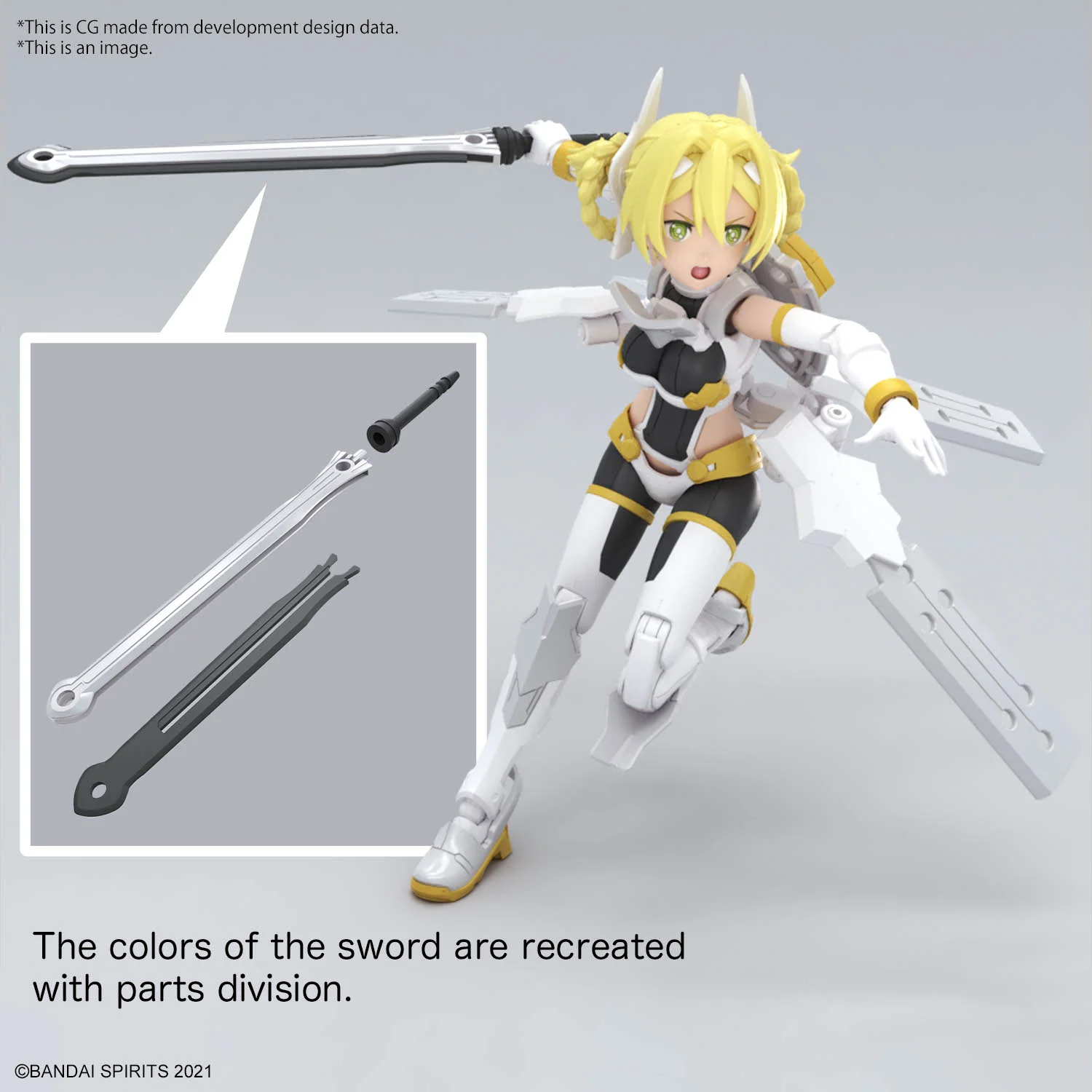 Bandai 30 Minutes Sisters 30MS SIS-F00 Yufia (Color A) Model Kit - Image 14