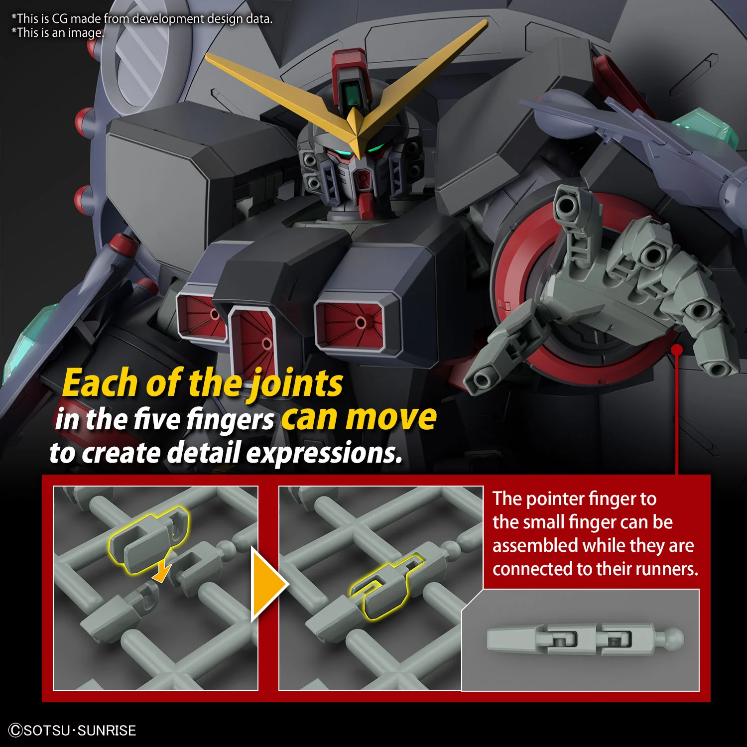 Bandai HG 1/144 GFAS-X1 Destroy Gundam Model Kit - Image 12