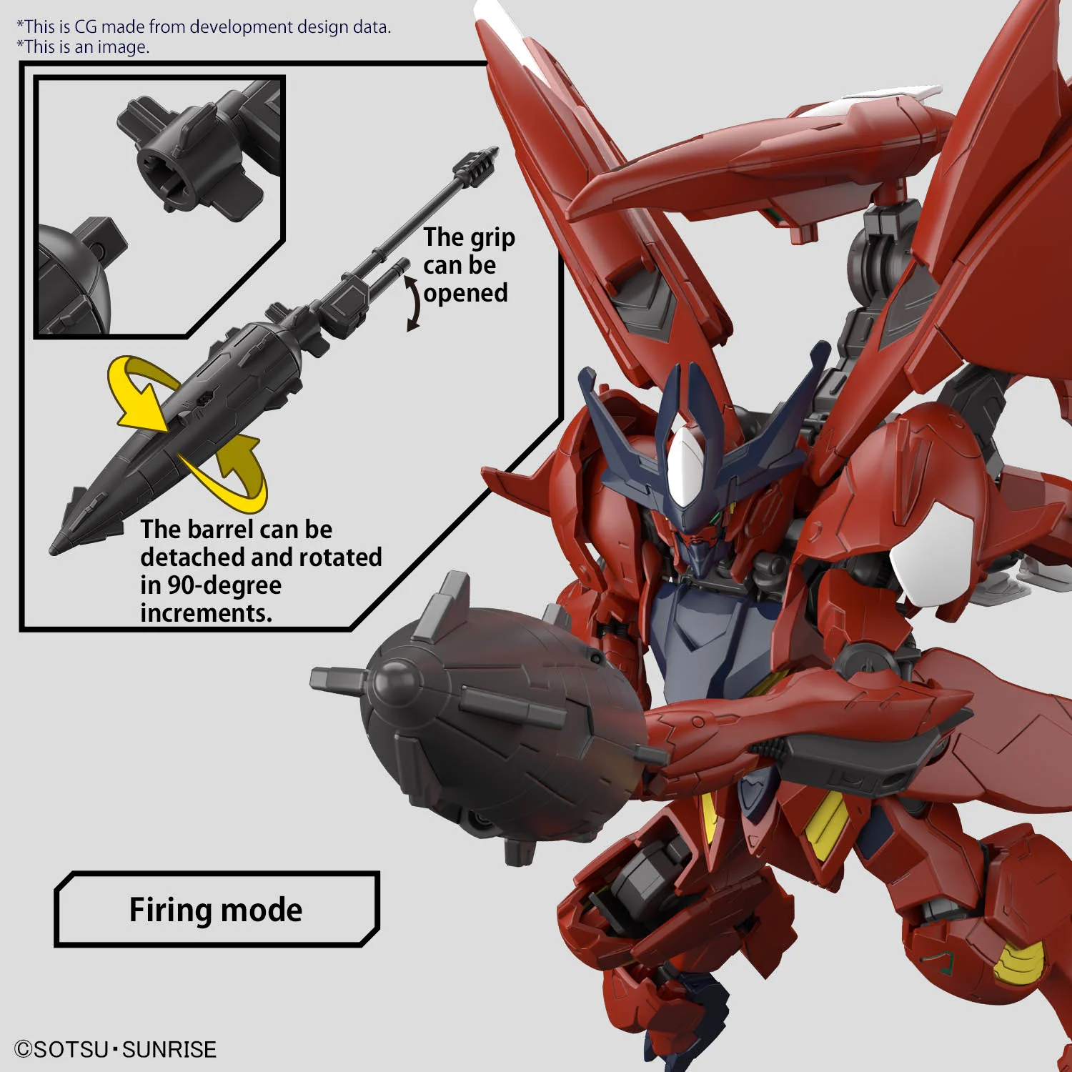 Bandai HG Gundam Build Metaverse 1/144 Gundam Amazing Barbatos Lupus Model Kit - Image 9
