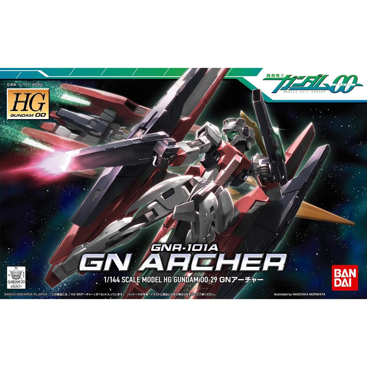 Bandai HG00 1/144 GNR-101A GN Archer Model Kit - Image 3