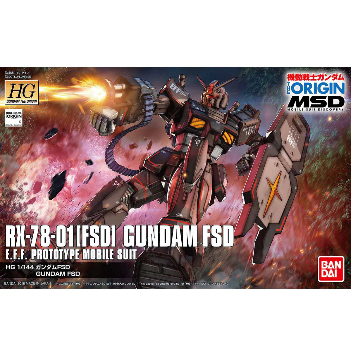 Bandai HGGTO 1/144 Gundam FSD Model Kit