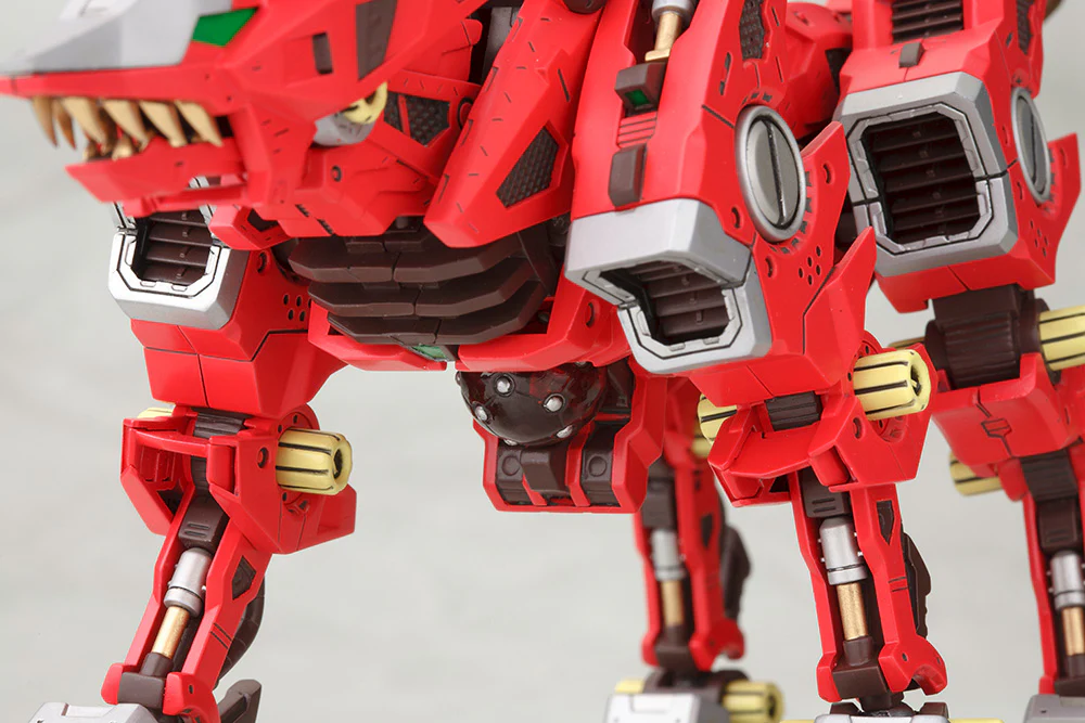 Kotobukiya HMM 1/72 ZOIDS RZ-046 Fire Fox Marking Plus Ver. Model Kit - Image 12